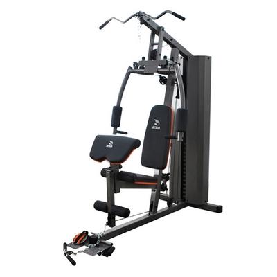 Gimnasio casero multifuncional JX-1200; jalón lateral con poleas selectorizado, prensa de pecho