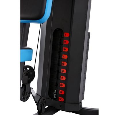 Equipo para entrenamiento de fuerza JX-1182; jalón lateral con poleas selextorizado, remo bajo, prensa de pecho, mariposa